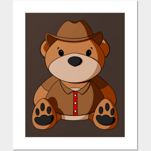 Cowboy Shirt Teddy Bear Posters and Art